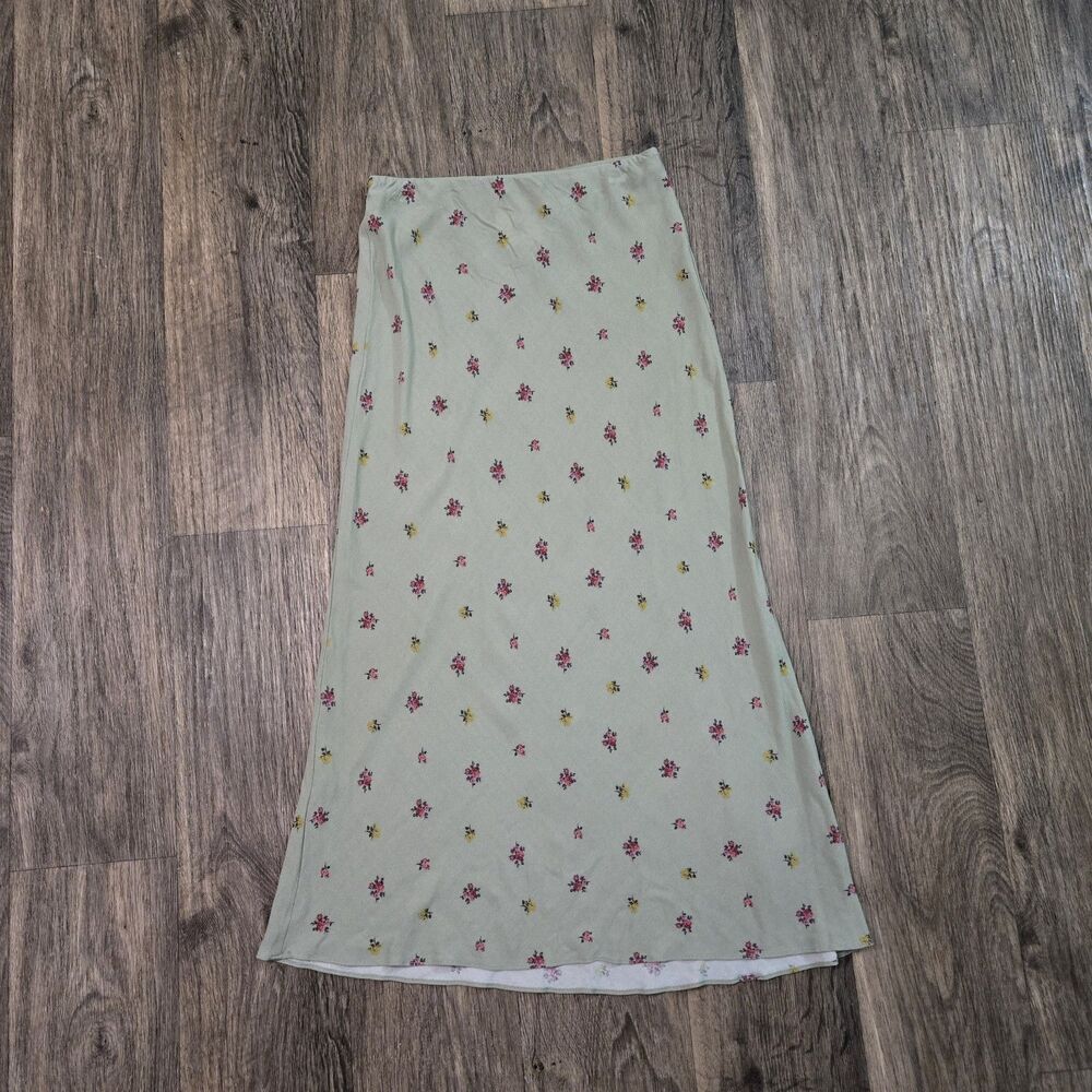 altar'd state Skirt Women XS Long Maxi Floral Cottage Boho sage Green w/ tag NEW